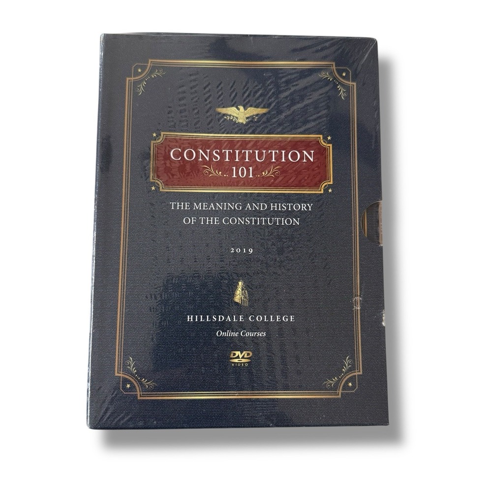 NEW Constitution 101 Meaning Hillsdale College 2019 Online Courses 3 DVD Set USA